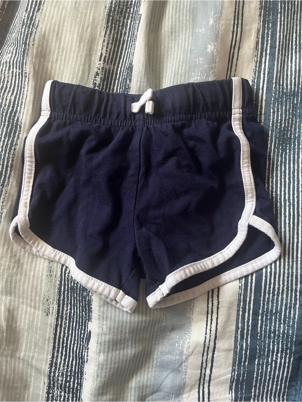 Joe Fresh Navy and White Trim Girls Athletic Shorts